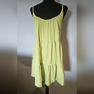 Old Navy Soft Knit Braided Trim Mini Cami Dress with Pockets Size XXL